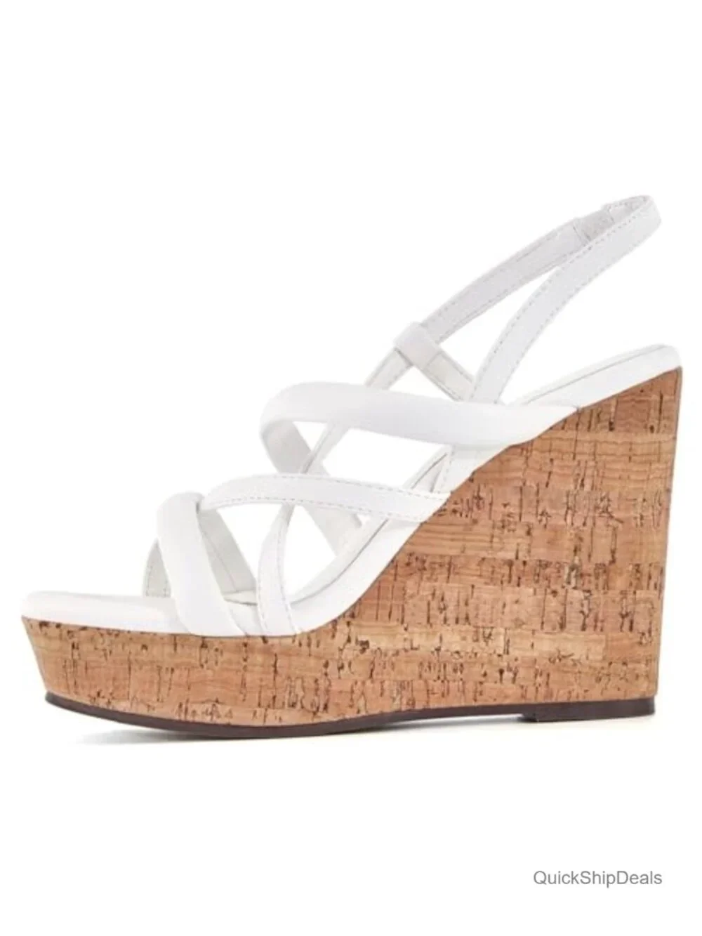 Women's Platform Wedge Sandals Cork Slingback Espadrilles Summer Heels